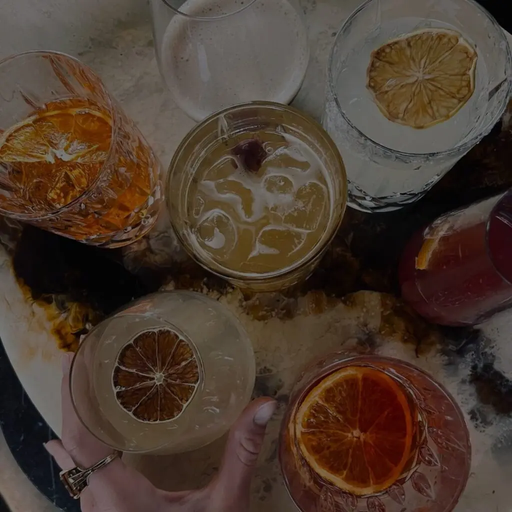 Luxcoach on board cocktail bar