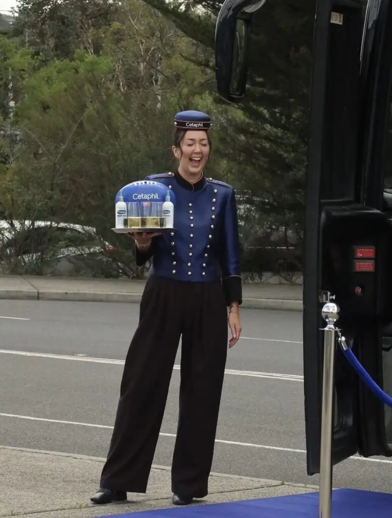 Luxcoach brand activations, AFL Grand final event with Cetaphil